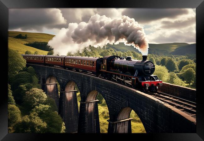 Class Steam Train  Framed Print by CC Designs