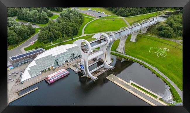 The Falkirk Wheel Framed Print by Apollo Aerial Photography