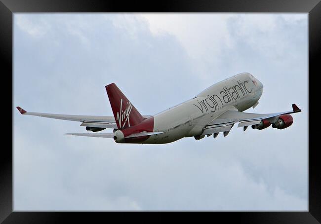 Boeing 747 Virgin Atlantic Framed Print by Allan Durward Photography