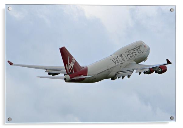 Boeing 747 Virgin Atlantic Acrylic by Allan Durward Photography