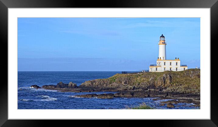 Turnberry lighthouse on South Ayrshire coast Framed Mounted Print by Allan Durward Photography