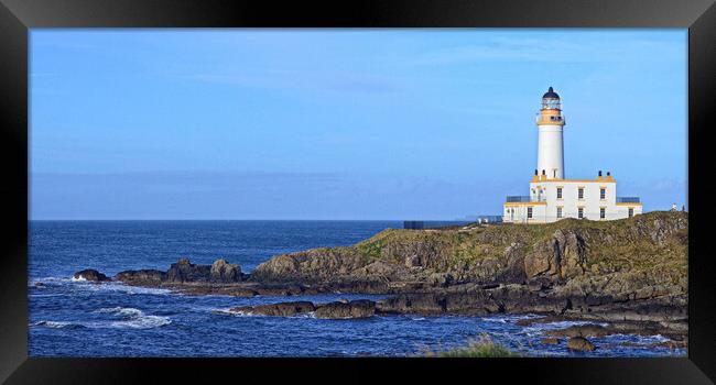 Turnberry lighthouse on South Ayrshire coast Framed Print by Allan Durward Photography