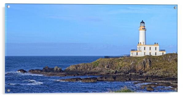 Turnberry lighthouse on South Ayrshire coast Acrylic by Allan Durward Photography