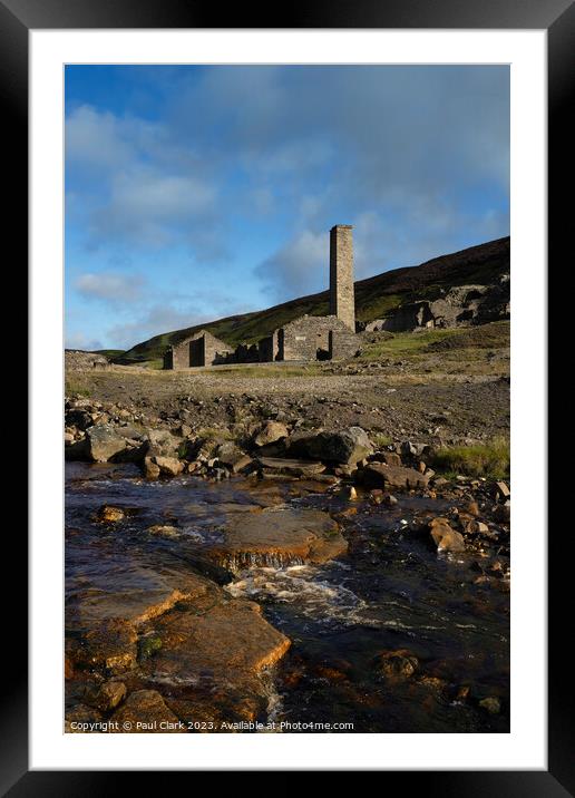 Old Gang Smelt Mill - Swaledale Framed Mounted Print by Paul Clark
