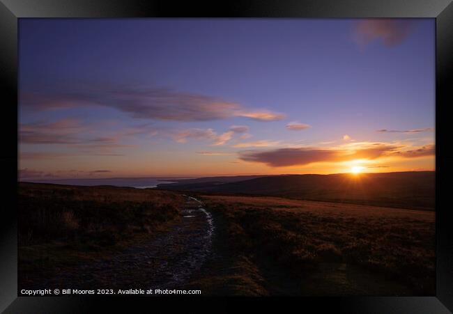 Sunrise on Exmoor Framed Print by Bill Moores