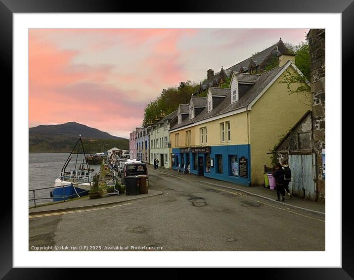PORTREE HARBOR Framed Mounted Print by dale rys (LP)