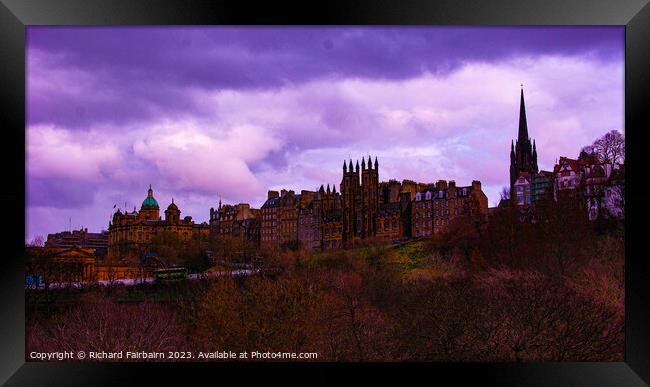 Edinburgh Framed Print by Richard Fairbairn