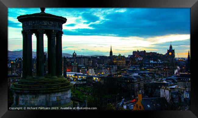 Edinburgh Skyline Framed Print by Richard Fairbairn
