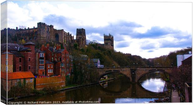 Durham Cathedral and Castle Canvas Print by Richard Fairbairn