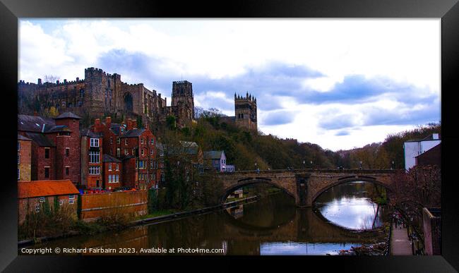 Durham Cathedral and Castle Framed Print by Richard Fairbairn