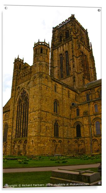 Durham Cathedral Acrylic by Richard Fairbairn