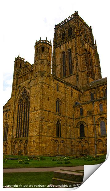 Durham Cathedral Print by Richard Fairbairn
