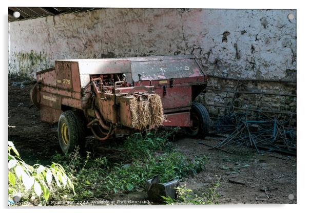 Antique Farming Machine Acrylic by Tom McPherson