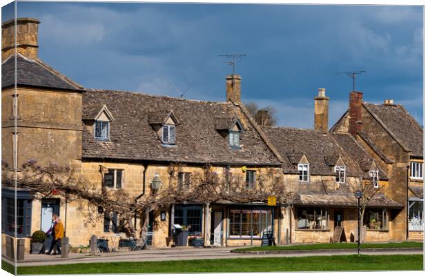 Quintessential English Charm: Broadway Cotswolds Canvas Print by Andy Evans Photos