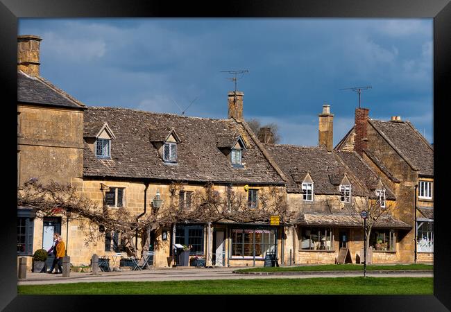 Quintessential English Charm: Broadway Cotswolds Framed Print by Andy Evans Photos