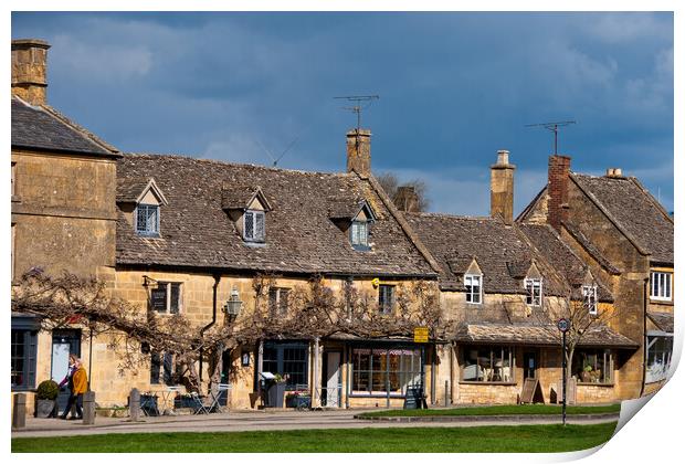 Quintessential English Charm: Broadway Cotswolds Print by Andy Evans Photos