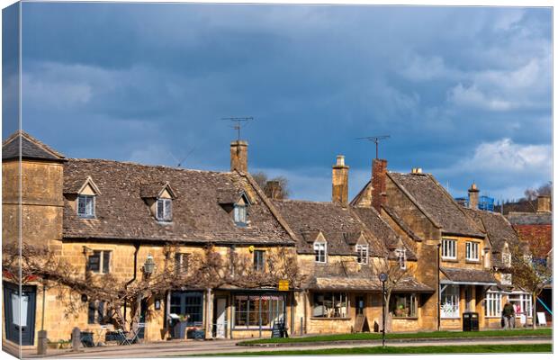 Charming Broadway High Street, Cotswolds Canvas Print by Andy Evans Photos