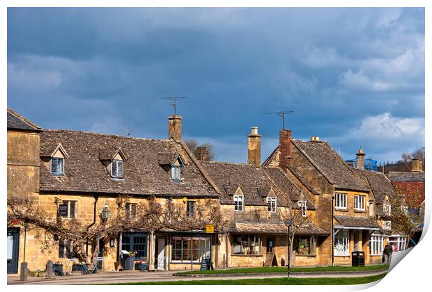 Charming Broadway High Street, Cotswolds Print by Andy Evans Photos