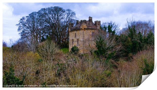 Morpeth Castle Print by Richard Fairbairn