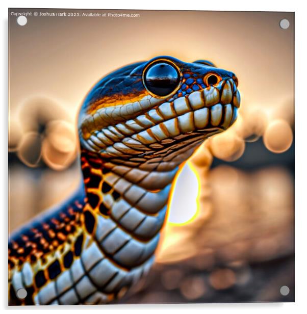 AI Snake  Acrylic by Joshua Hark