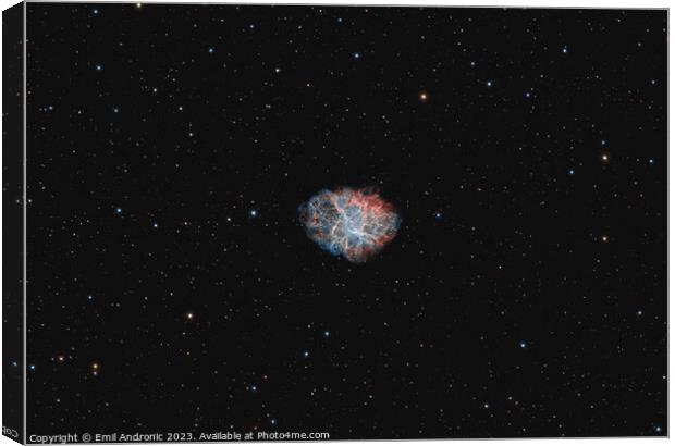 Crab Nebula, a supernova remnant Canvas Print by Emil Andronic