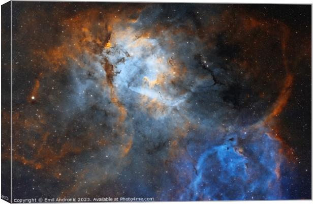 The Lion Nebula Canvas Print by Emil Andronic