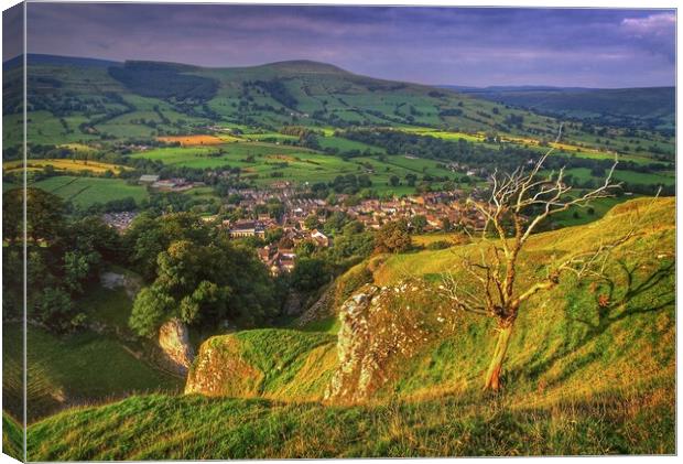 Cave Dale and Hope Valley Canvas Print by Darren Galpin