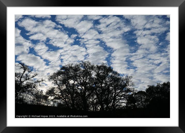 Sky cloud Framed Mounted Print by Michael Hopes