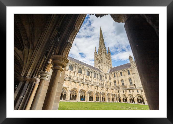 Norwich Cathedral spire Framed Mounted Print by Jason Wells