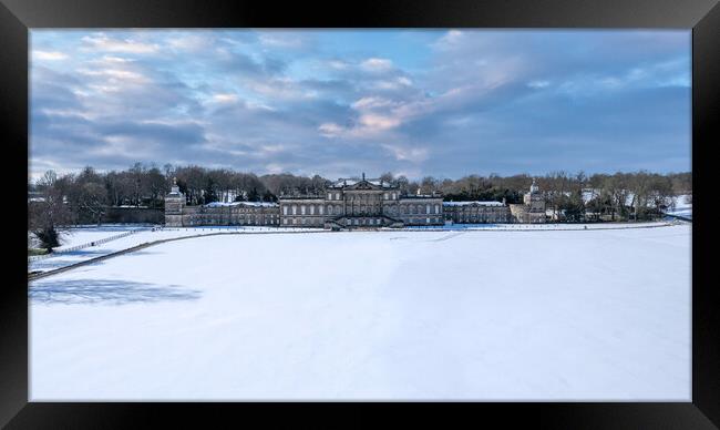 Wentworth Woodhouse Winter Majesty Framed Print by Apollo Aerial Photography