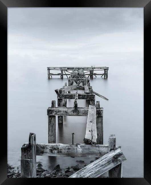 A forgotten Pier  Framed Print by Anthony McGeever