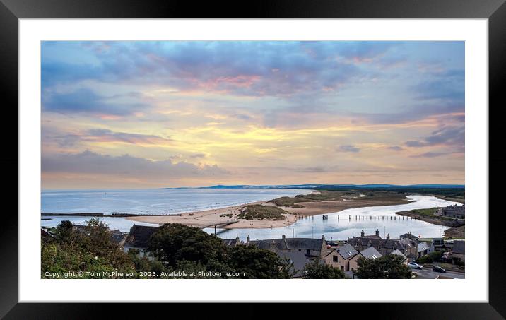Dawn's Embrace at Lossiemouth Framed Mounted Print by Tom McPherson