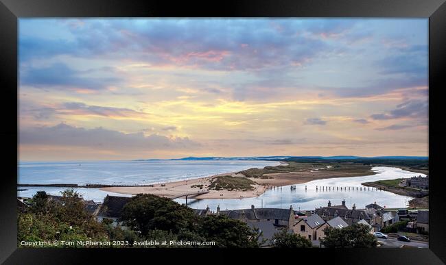 Dawn's Embrace at Lossiemouth Framed Print by Tom McPherson