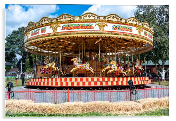 Traditional Victorian carousel Acrylic by Chris Yaxley