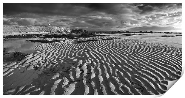 Freshwater Sand Pattern Print by Creative Photography Wales