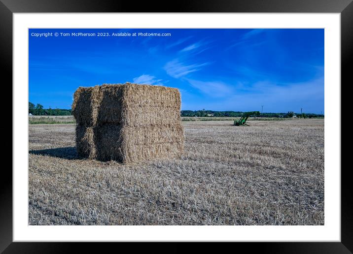 Bucolic Harvest Portrait Framed Mounted Print by Tom McPherson