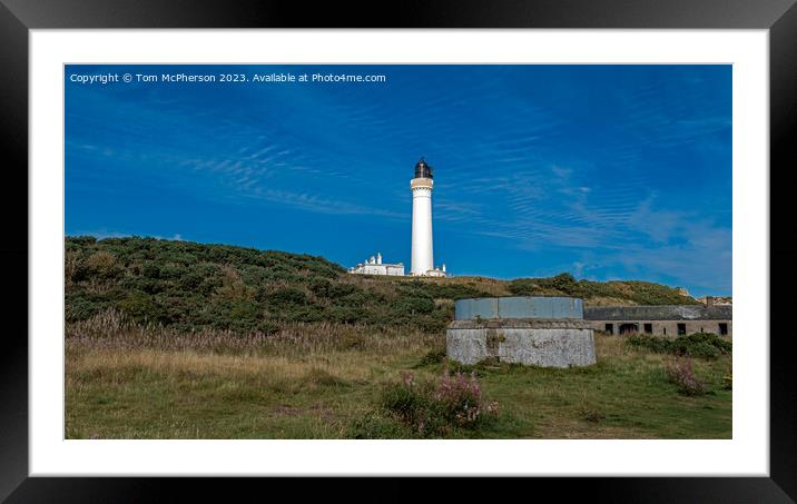 Covesea Lighthouse: Beacon on Moray's Coastline Framed Mounted Print by Tom McPherson