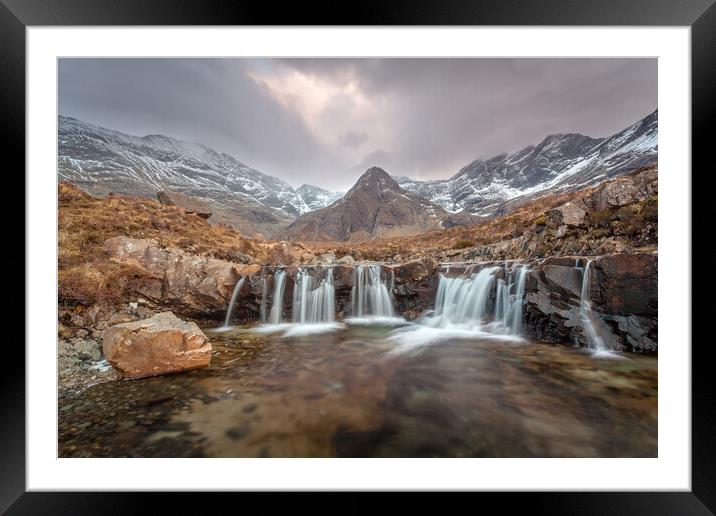 Fairy Pools Waterfalls Framed Mounted Print by Graham McPherson