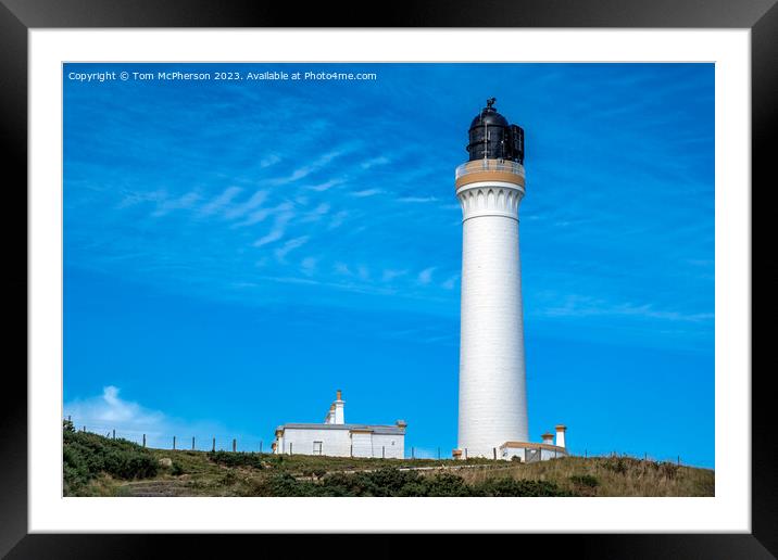 Covesea Skerries Lighthouse: A Beacon in Scotland Framed Mounted Print by Tom McPherson
