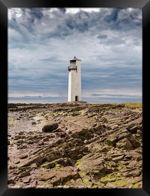 Southerness Lighthouse Framed Print by Heidi Stewart