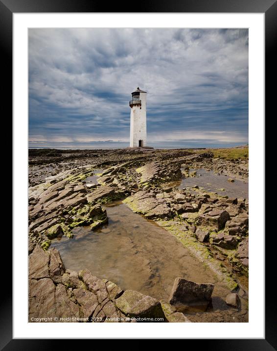 Southerness Lighthouse Framed Mounted Print by Heidi Stewart