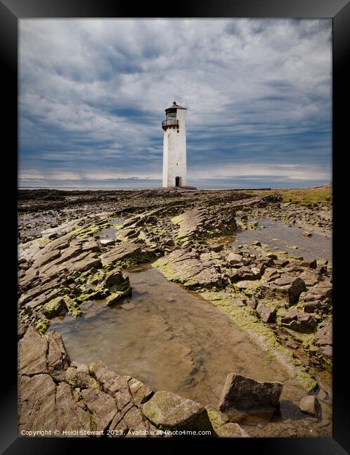 Southerness Lighthouse Framed Print by Heidi Stewart