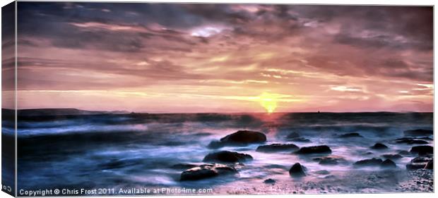 Stormy Sunrise Canvas Print by Chris Frost