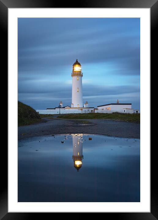 Mull of Galloway Lighthouse Reflection Framed Mounted Print by Graham McPherson