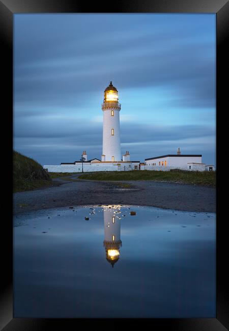 Mull of Galloway Lighthouse Reflection Framed Print by Graham McPherson