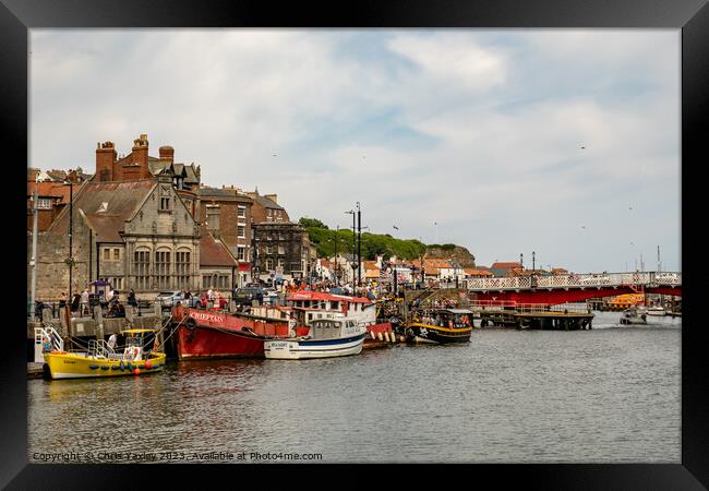 Whitby Harbour Framed Print by Chris Yaxley