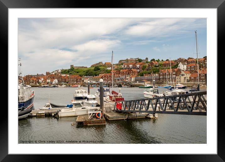 Whitby Marina, North Yorkshire Framed Mounted Print by Chris Yaxley