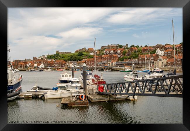 Whitby Marina, North Yorkshire Framed Print by Chris Yaxley