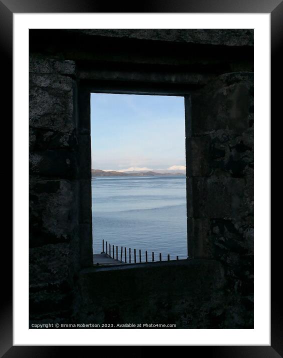 View from Craignish Point Framed Mounted Print by Emma Robertson