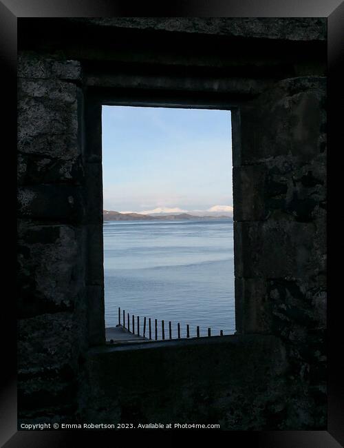 View from Craignish Point Framed Print by Emma Robertson